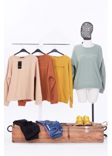 NAKIŞ DETAYLI POLAR SWEATSHİRT